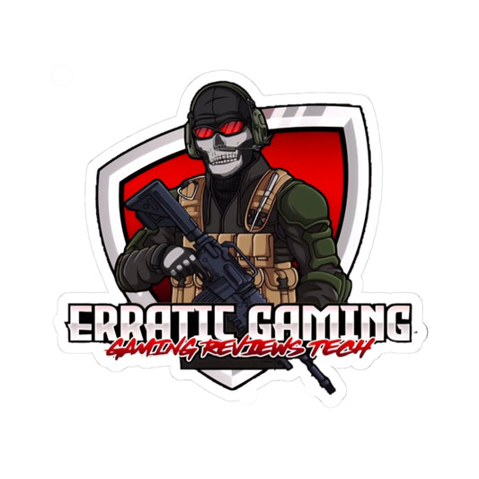 Erratic Gaming High Quality Stickers - Cool Gamer Vinyl Decals for Laptops and Consoles